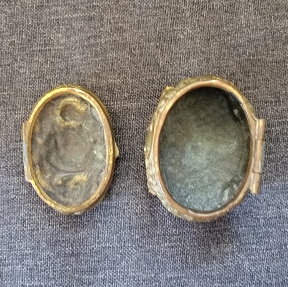 Vintage Art Nouveau 289 Metal Trinket Box - Picture 3 of 6